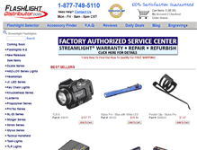 Tablet Screenshot of flashlightdistributor.com